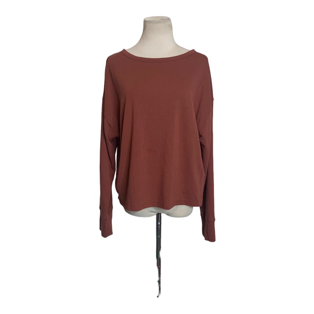 Old Navy active burnt orange long sleeves top size M